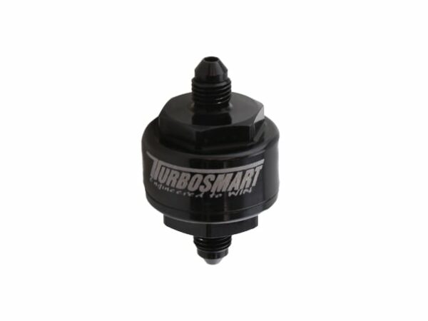 Turbosmart Billet Turbo Oil Feed Filter 44um -4AN – Black